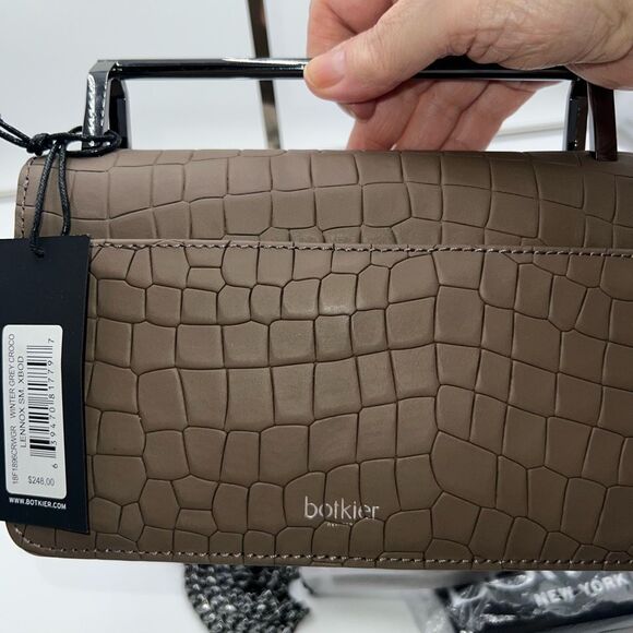 BOTKIER NEW YORK Small Lennox Croc-Embossed Leather Crossbody - Picture 8 of 16